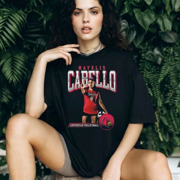 Official Nayelis Cabello Portrait Louisville Cardinals Volleyball NCAA Graphic shirt