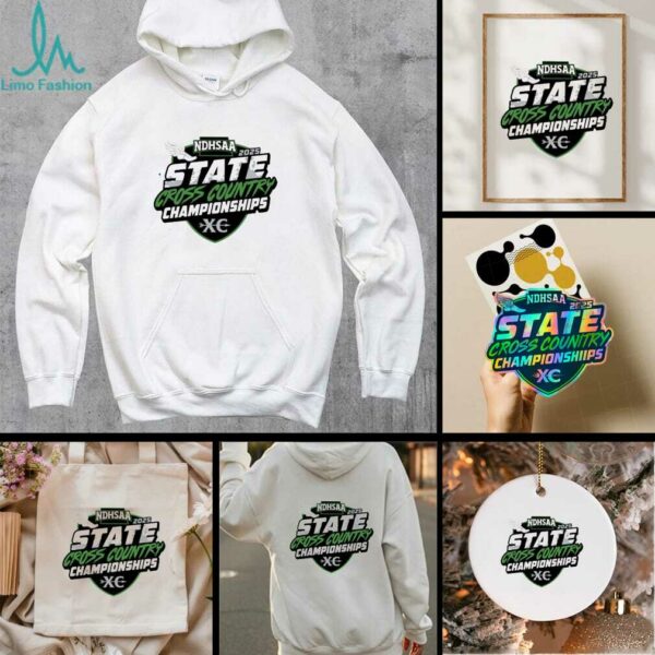 Official Ndhsaa State Cross Country Championships State Meet Logo 2025 T Shirt