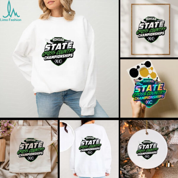 Official Ndhsaa State Cross Country Championships State Meet Logo 2025 T Shirt