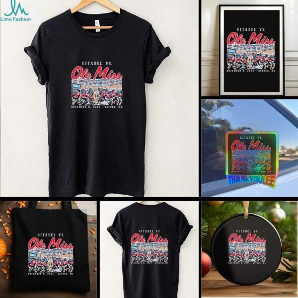 Official Ole Miss Rebels vs. Citadel Bulldogs Game Day 2025 Shirt