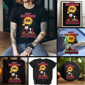 Official Snoopy And Charlie Brown X Tampa Bay Buccaneers Happy Halloween T Shirt