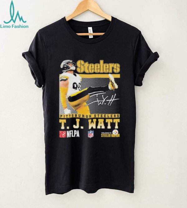 Official T. J. Watt Pittsburgh Steelers Signature Shirt