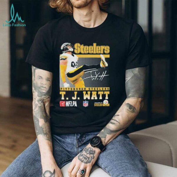 Official T. J. Watt Pittsburgh Steelers Signature Shirt