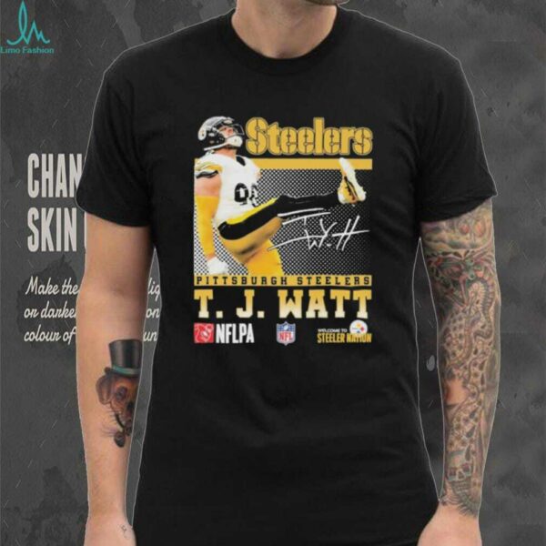 Official T. J. Watt Pittsburgh Steelers Signature Shirt