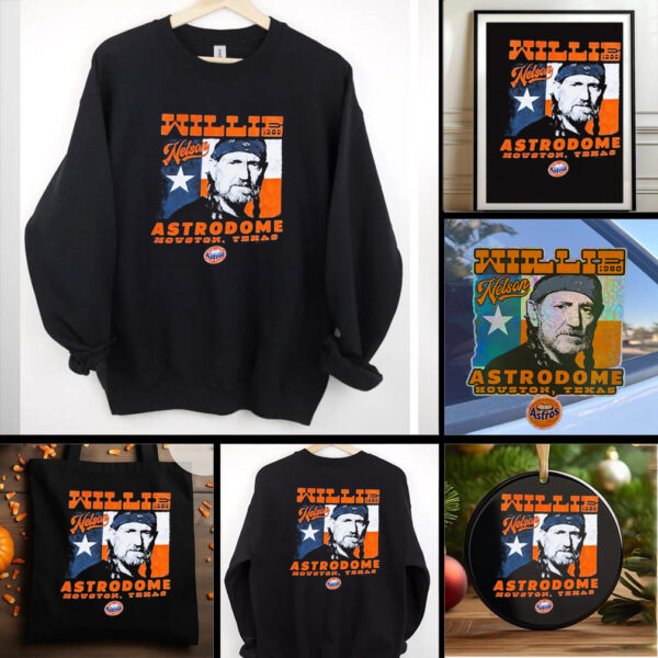 Official Willie Nelson Astrodome Houston Texas Shirts
