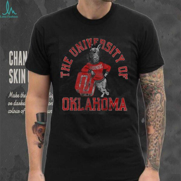 Oklahoma Sooners Vintage University of Oklahoma Mascot T Shirt