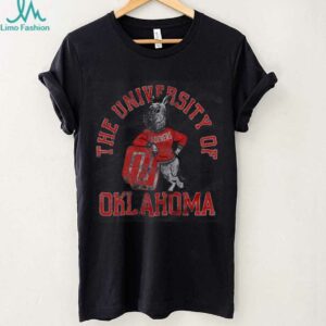 Oklahoma Sooners Vintage University of Oklahoma Mascot T Shirt