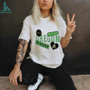 Oregon Ducks Go Ducks heart shirt
