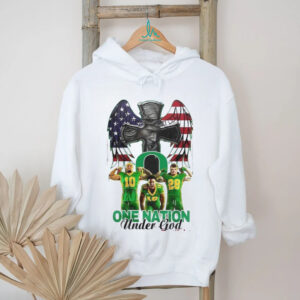 Oregon Ducks NCAA Graphic Player One Nation Under God Limited Edition T Shirt