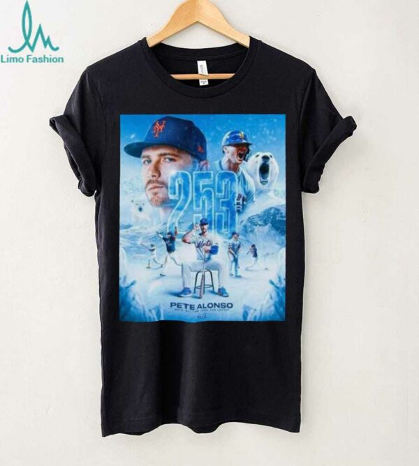 Original Pete Alonso New York Mets All Time Home Run Leader 253 Hr Shirt