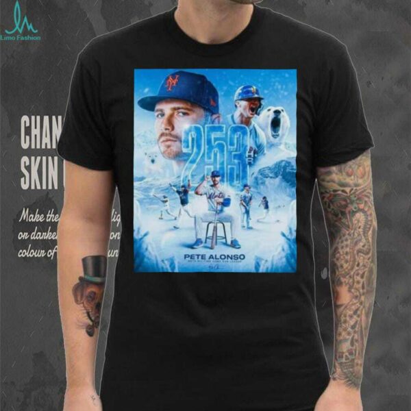 Original Pete Alonso New York Mets All Time Home Run Leader 253 Hr Shirt