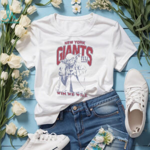 New York Giants Star Wars Yoda Win We Will Vintage Football T Shirt