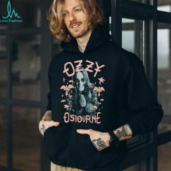 Ozzy Osbourne Pink Bats Portrait T Shirt