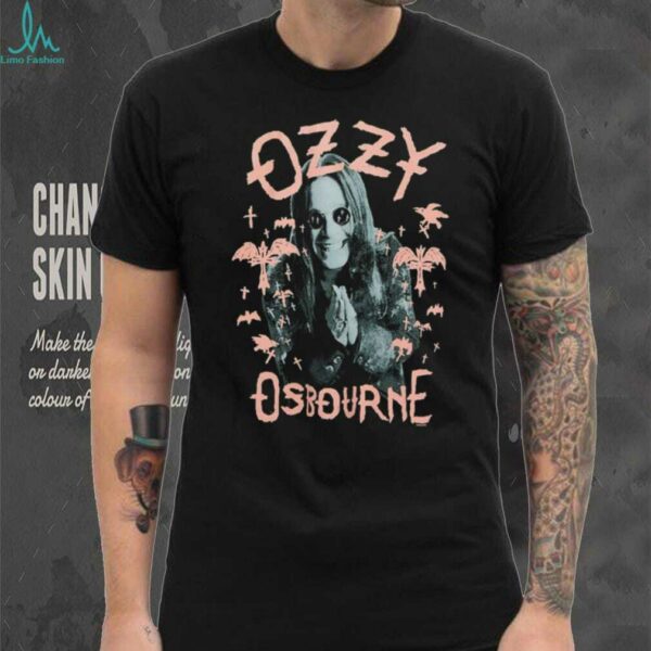 Ozzy Osbourne Pink Bats Portrait T Shirt