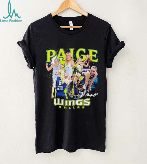 Paige Bueckers Dallas Wings WNBA All Star collage signature shirt