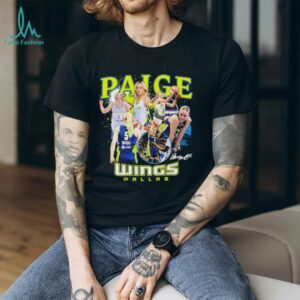 Paige Bueckers Dallas Wings WNBA All Star collage signature shirt