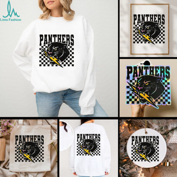 Panther Mascot School Vintage Distressed Panthers Shirt