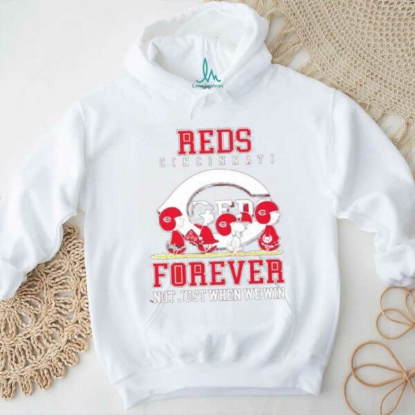 Peanuts Characters x Cincinnati Reds forever not just when we win shirt