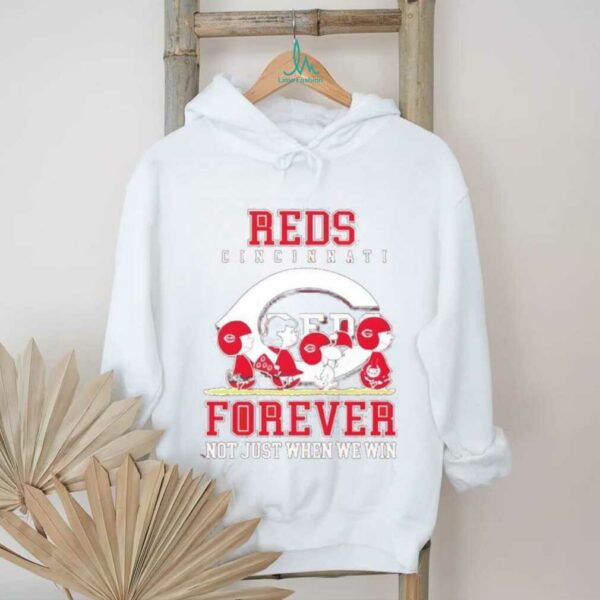 Peanuts Characters x Cincinnati Reds forever not just when we win shirt