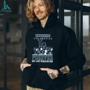 Peanuts Los Angeles Dodgers forever not just when we win shirt