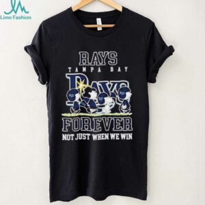 Peanuts Tampa Bay Rays forever not just when we win shirt