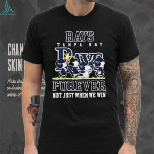 Peanuts Tampa Bay Rays forever not just when we win shirt