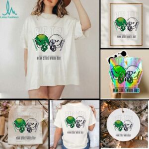Penn State Dueling Helmet Oregon 2025 White Out T Shirt