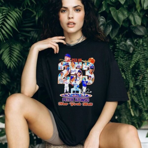 Pete Alonso 253 HR New York Mets Signature shirt