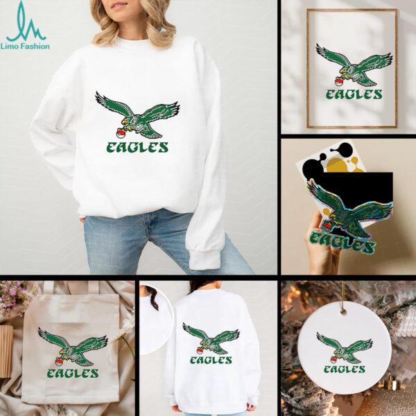 Philadelphia Eagles Football x Pokemon Anime 2 sided t shirt