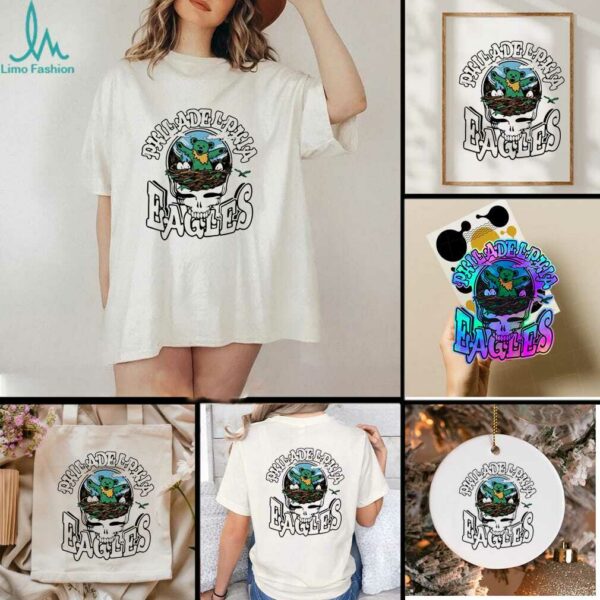 Philadelphia Eagles X Grateful Dead mascot logo shirt