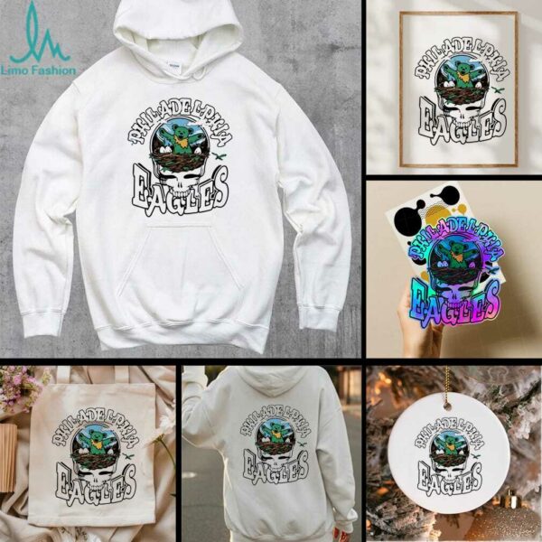 Philadelphia Eagles X Grateful Dead mascot logo shirt