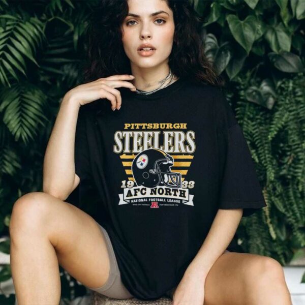 Pittsburgh Steelers Stripe Splash Franklin Throwback T Shirt