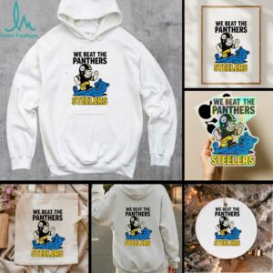 Pittsburgh Steelers We beat the Carolina Panthers NFL 2025 cartoon shirt