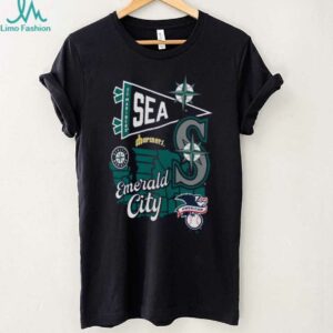 Profile Navy Seattle Mariners Big & Tall Split Zone T Shirt
