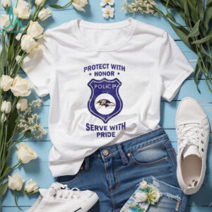 Protect with honor serve with Pride Baltimore Ravens shirt
