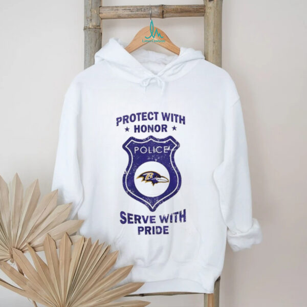 Protect with honor serve with Pride Baltimore Ravens shirt