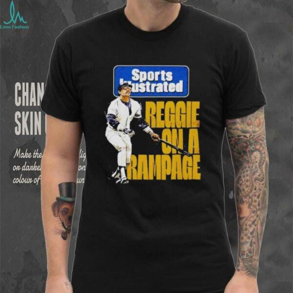 Reggie Jackson Sports Illustrated and New York Yankees Rampage shirt