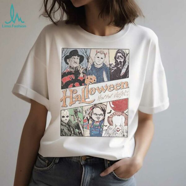 Retro Horror Characters Halloween Shirt
