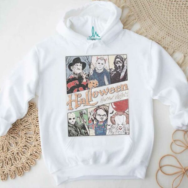 Retro Horror Characters Halloween Shirt