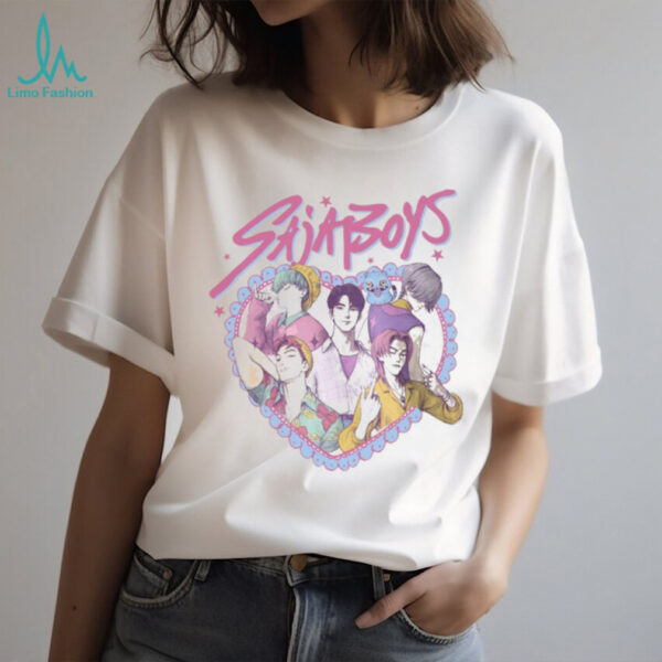 Retro SajaBoys Kpop Demon Hunters Anime Manga Style Shirt