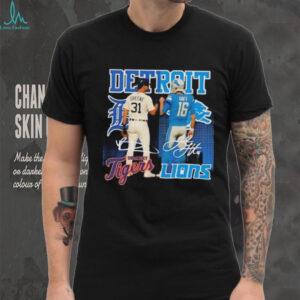 Riley Greene Detroit Tigers X Jared Goff Detroit Lions Star Power shirt