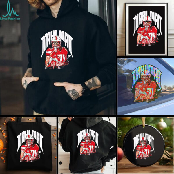 Riley Mahlman Wisconsin Badgers football player signature shirt