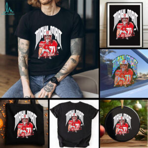 Riley Mahlman Wisconsin Badgers football player signature shirt