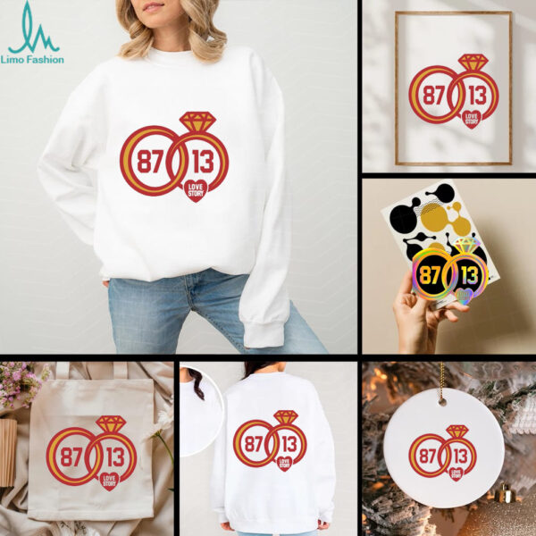 Rings 18 13 love story Taylor and Travis Kelce Engaged shirt