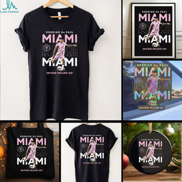 Rodrigo De Paul Inter Miami CF kicking shirt