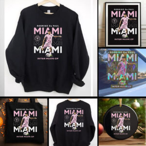 Rodrigo De Paul Inter Miami CF kicking shirt
