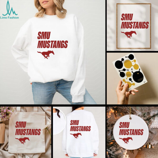 SMU Mustangs football Logo and Wordmark 2025 shirt
