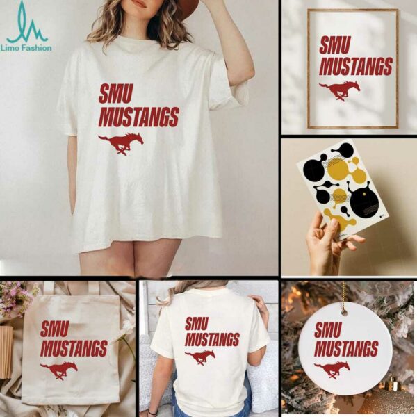 SMU Mustangs football Logo and Wordmark 2025 shirt