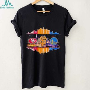 San Francisco 49ers San Francisco Giants Golden State Warriors Skyline City Logo shirt