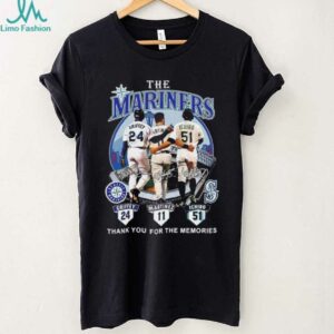 Seattle Mariners Ken Griffey Jr. Edgar Martinez And Ichiro Suzuki Memories Signatures shirt